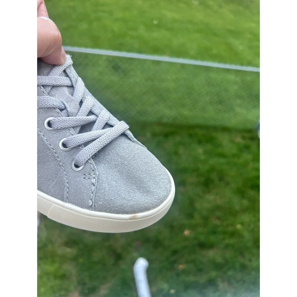 Naturalizer Morrison Men’s 7M Gray Pink Lace Up Round Toe Leather Sneakers EU 37